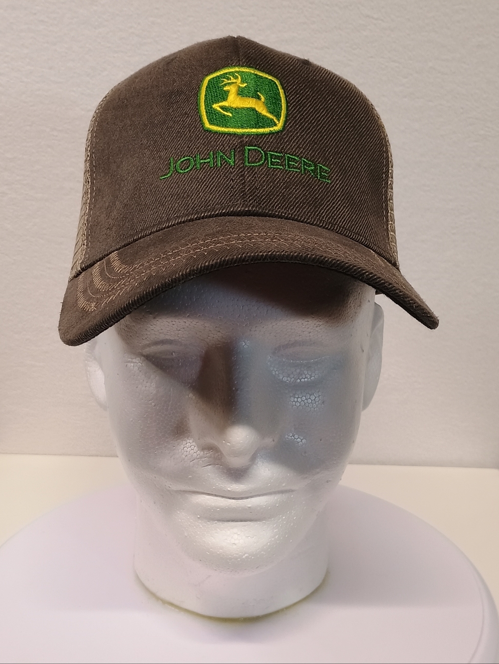 John Deere Brown Cap with Green & Yellow Logo
